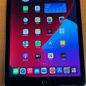 Apple Tablet with Black and Silver Edges